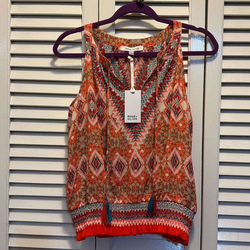 beautiful blouse with different colors never worn.
